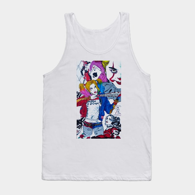 Lady Clown Tank Top by Smriti_artwork